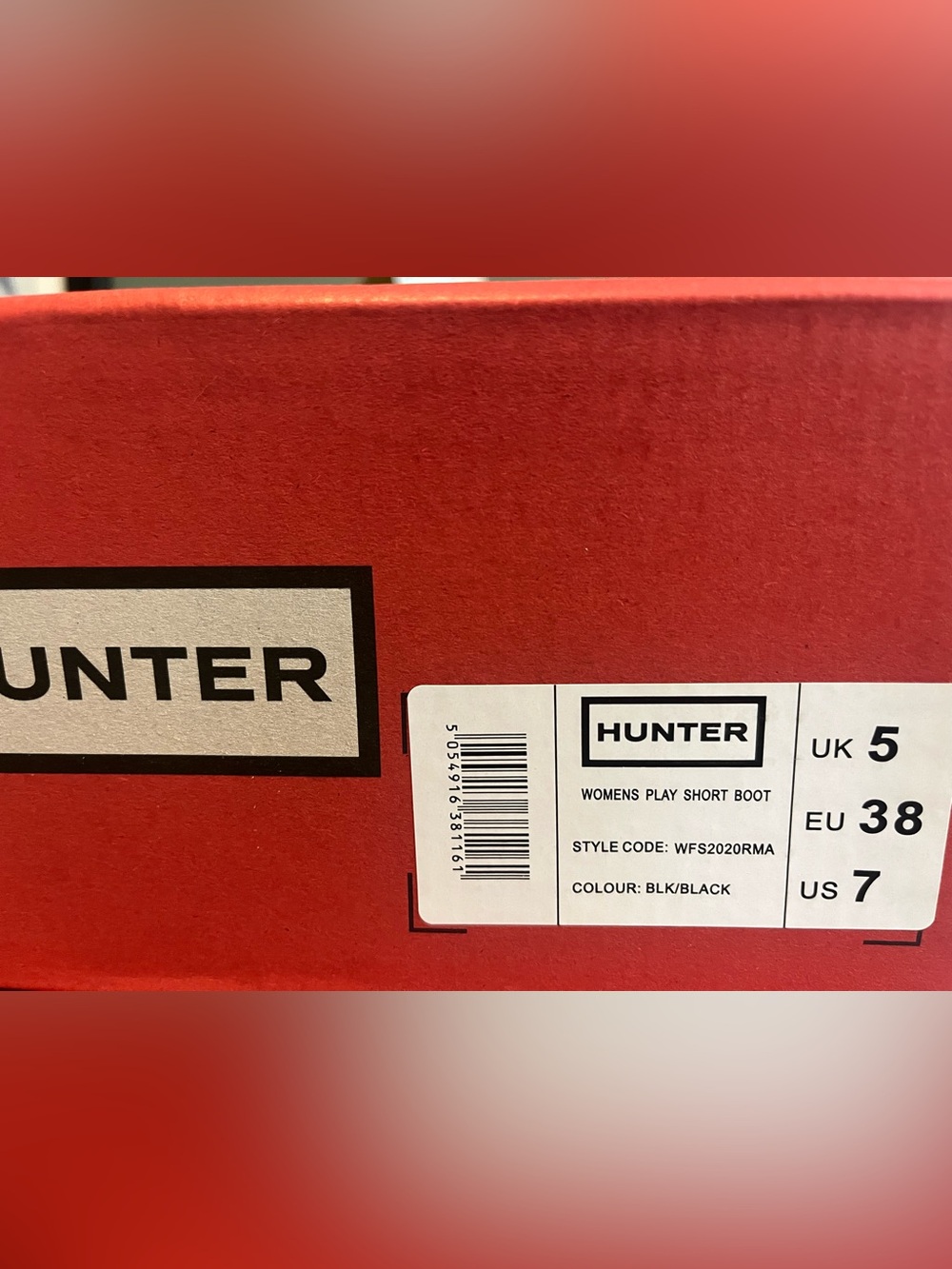 Hunter original Short Waterproof Rain Boots size 7 NIB - Picture 4 of 4